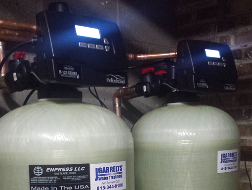 New Commercial Twin Tank Water Softener for McHenry Country Club